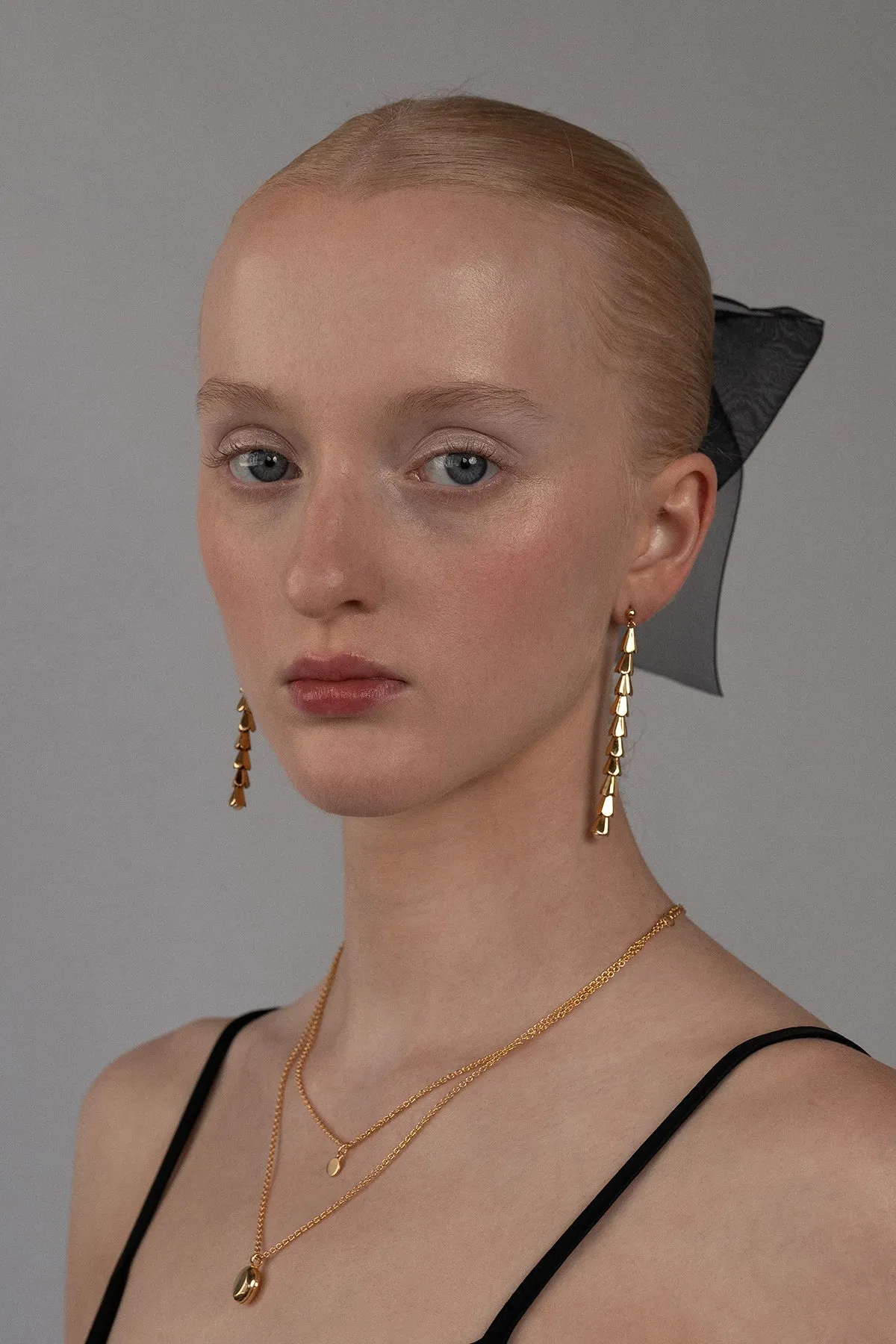 Grand Floret Earrings, Gold Vermeil sold by Naomi Murrell product image thumbnail 4