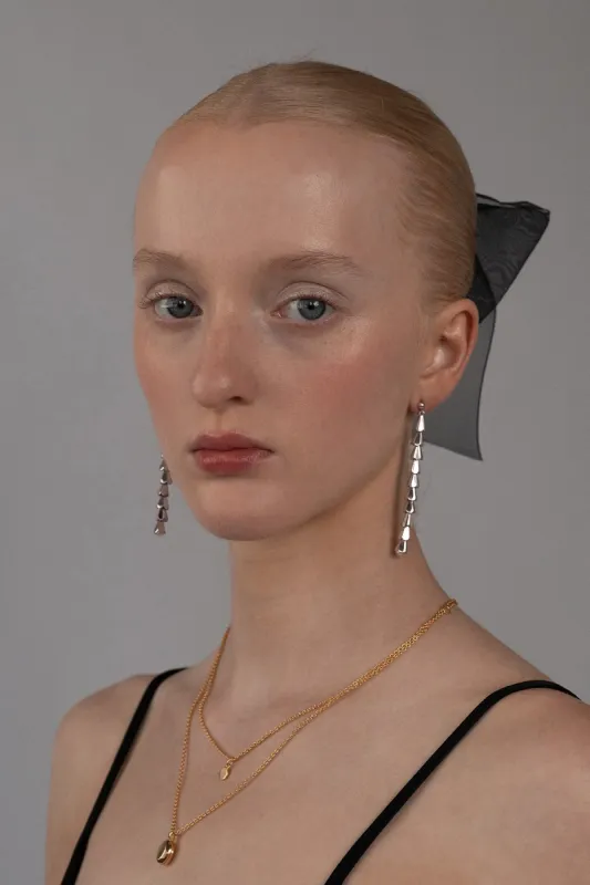 Grand Floret Earrings, Sterling Silver sold by Naomi Murrell