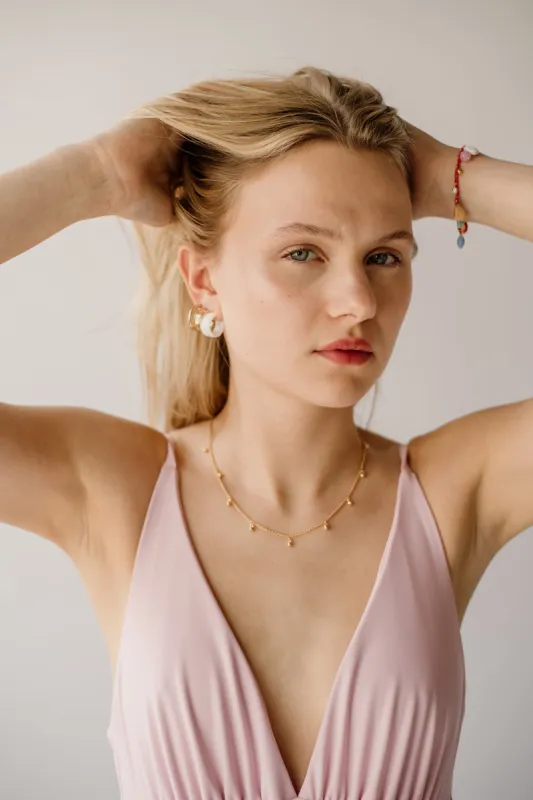 Pinball Necklace, Gold <br>(SPECIAL ORDER) made by Naomi Murrell