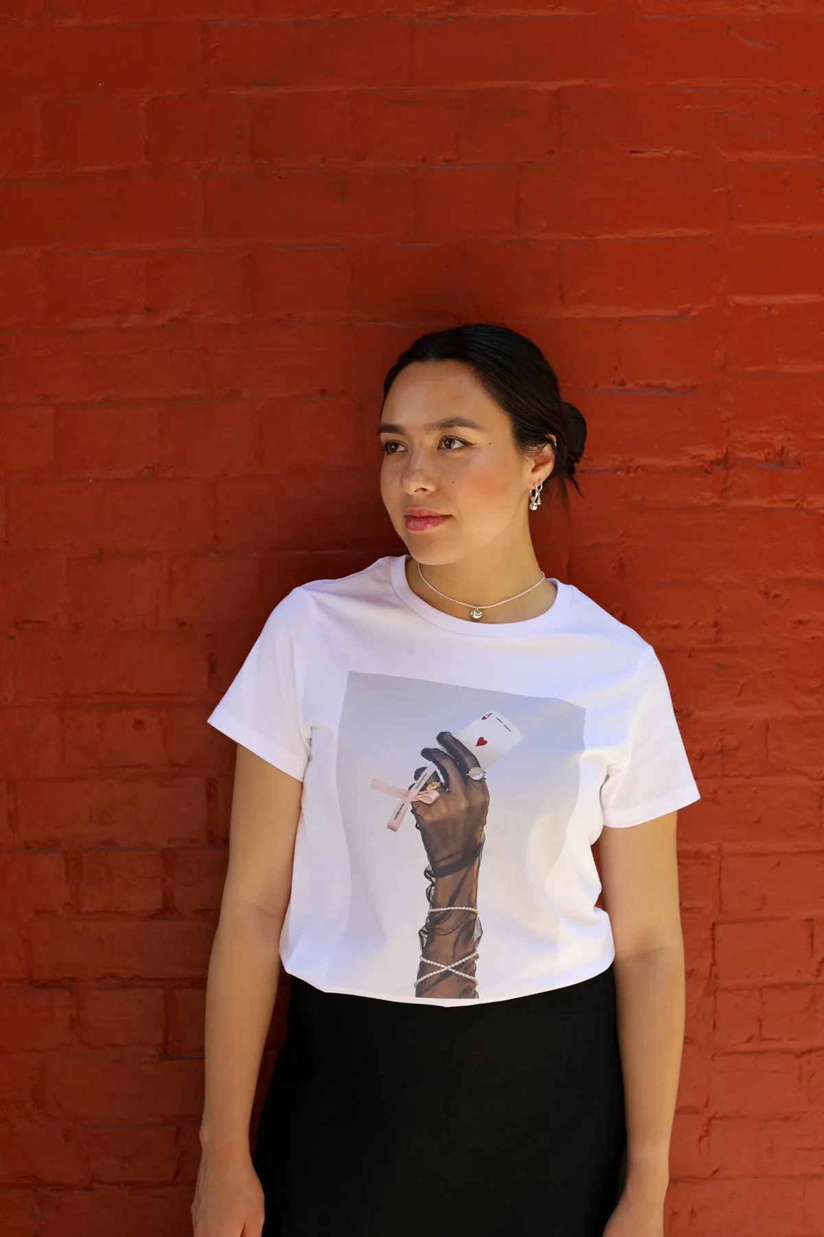 Ace of Hearts Tee sold by Naomi Murrell product image thumbnail 3