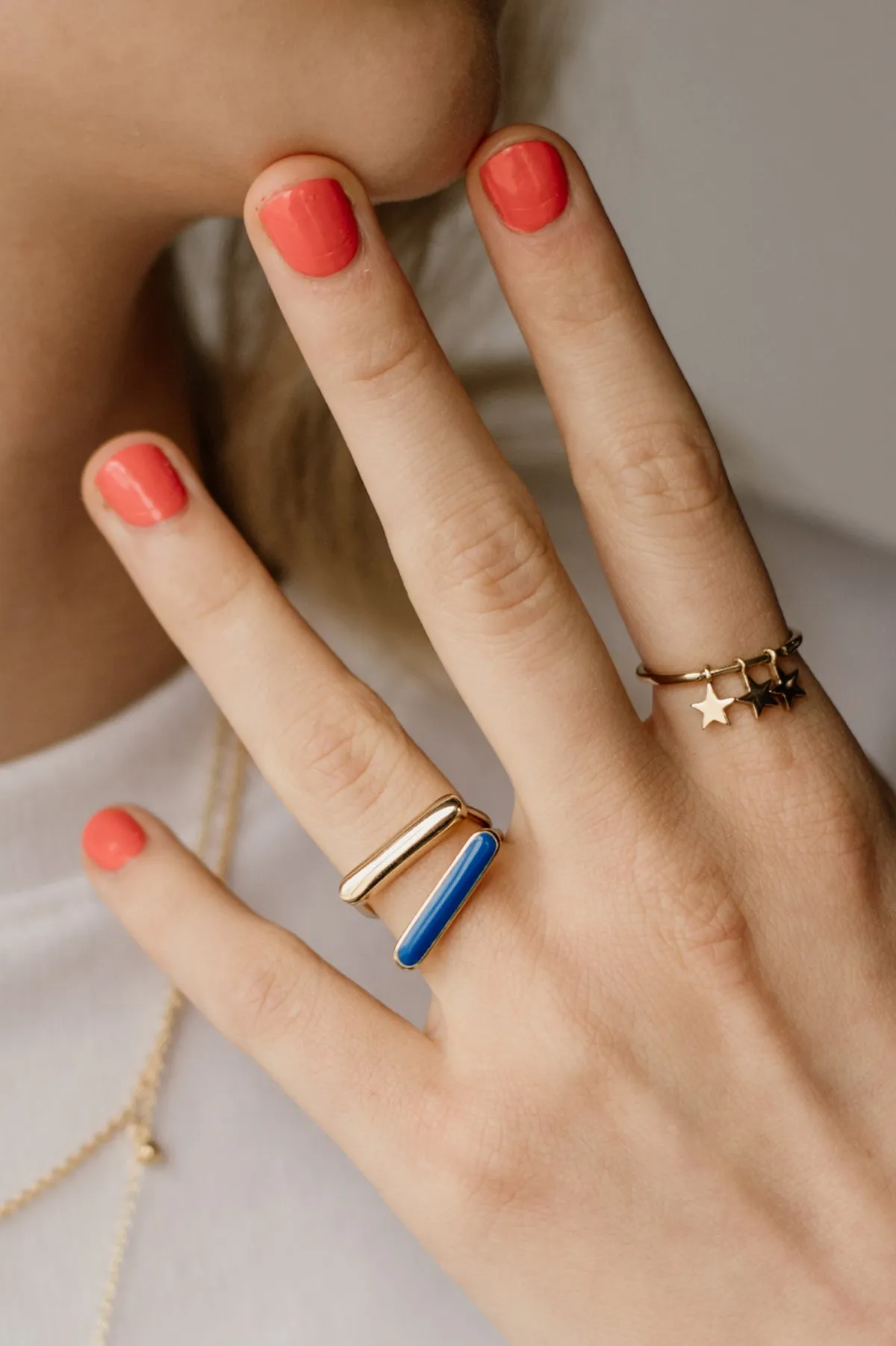 Custom Stacker Ring, </br>Choose from 24 Colours </br>(SPECIAL ORDER) sold by Naomi Murrell product image thumbnail 3