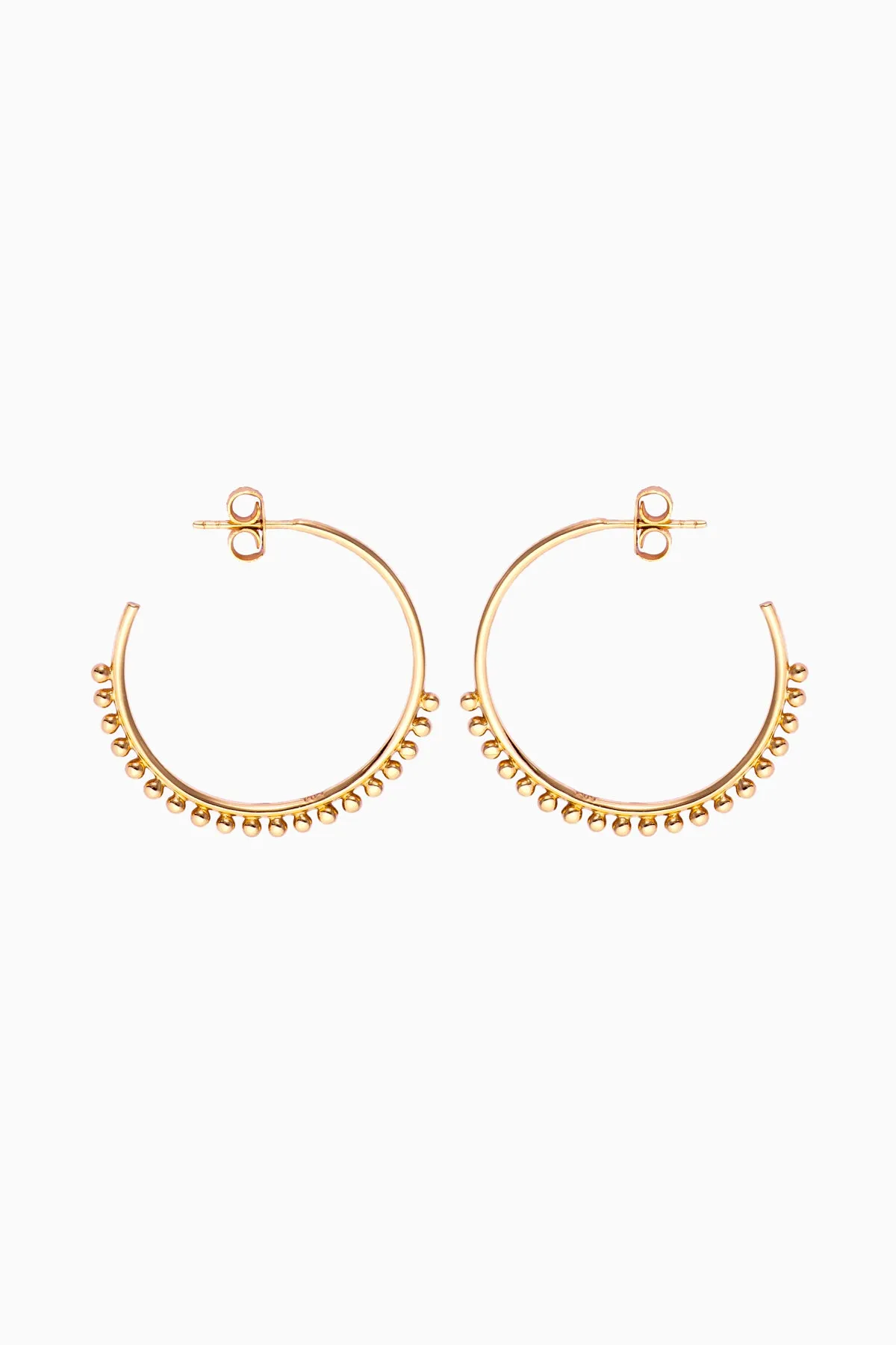 Pom Pom Hoops, Golden (Special Order) sold by Naomi Murrell