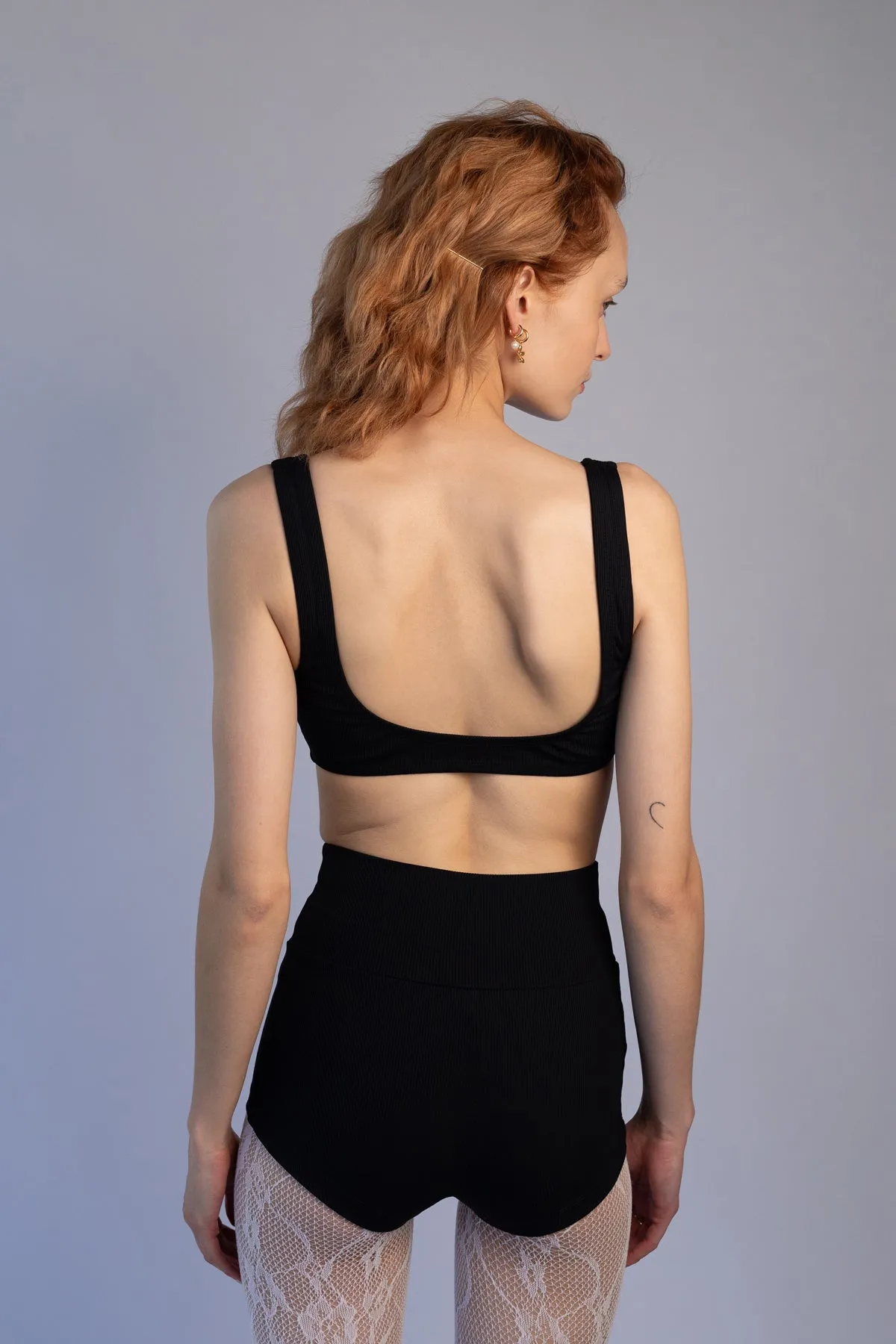 Boy Leg Shorts, Licorice sold by Naomi Murrell product image thumbnail 2