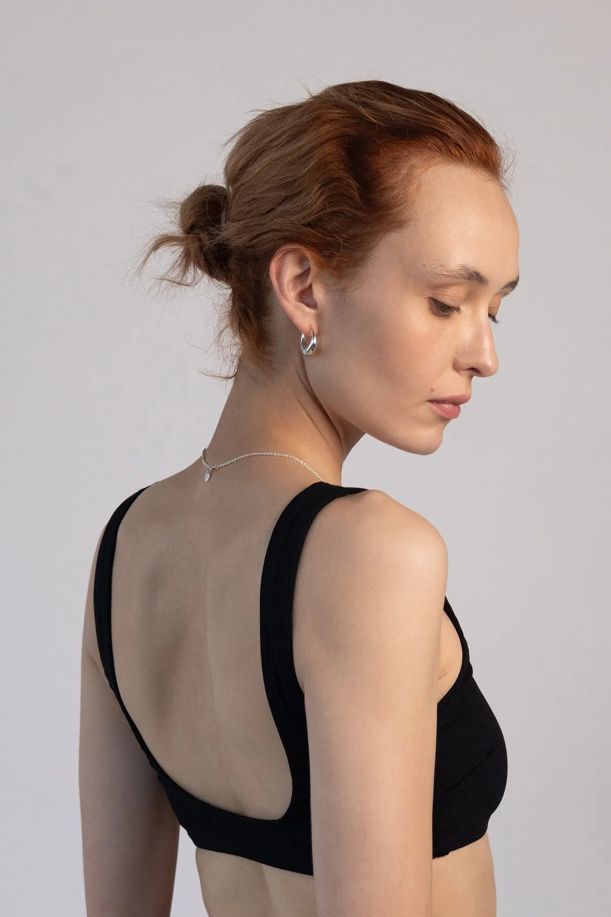 Nineties Crop Top, Licorice sold by Naomi Murrell