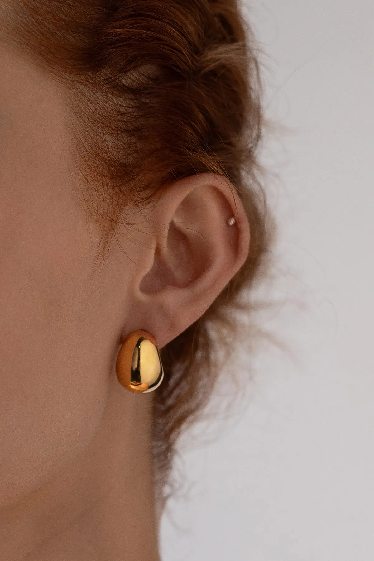 Super Scoop Hoops, Gold Vermeil sold by Naomi Murrell