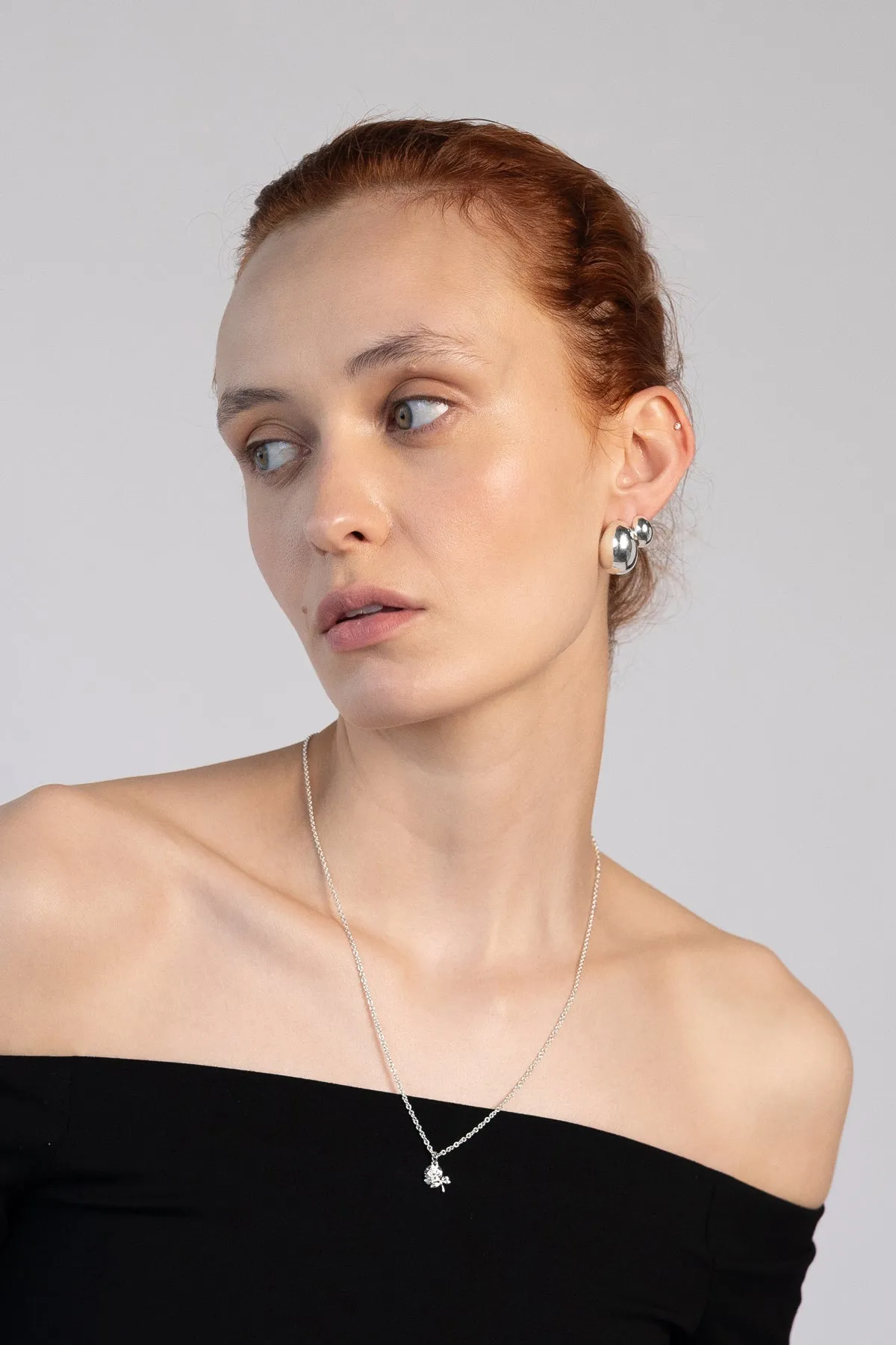 Super Scoop Hoops, Sterling Silver sold by Naomi Murrell product image thumbnail 3