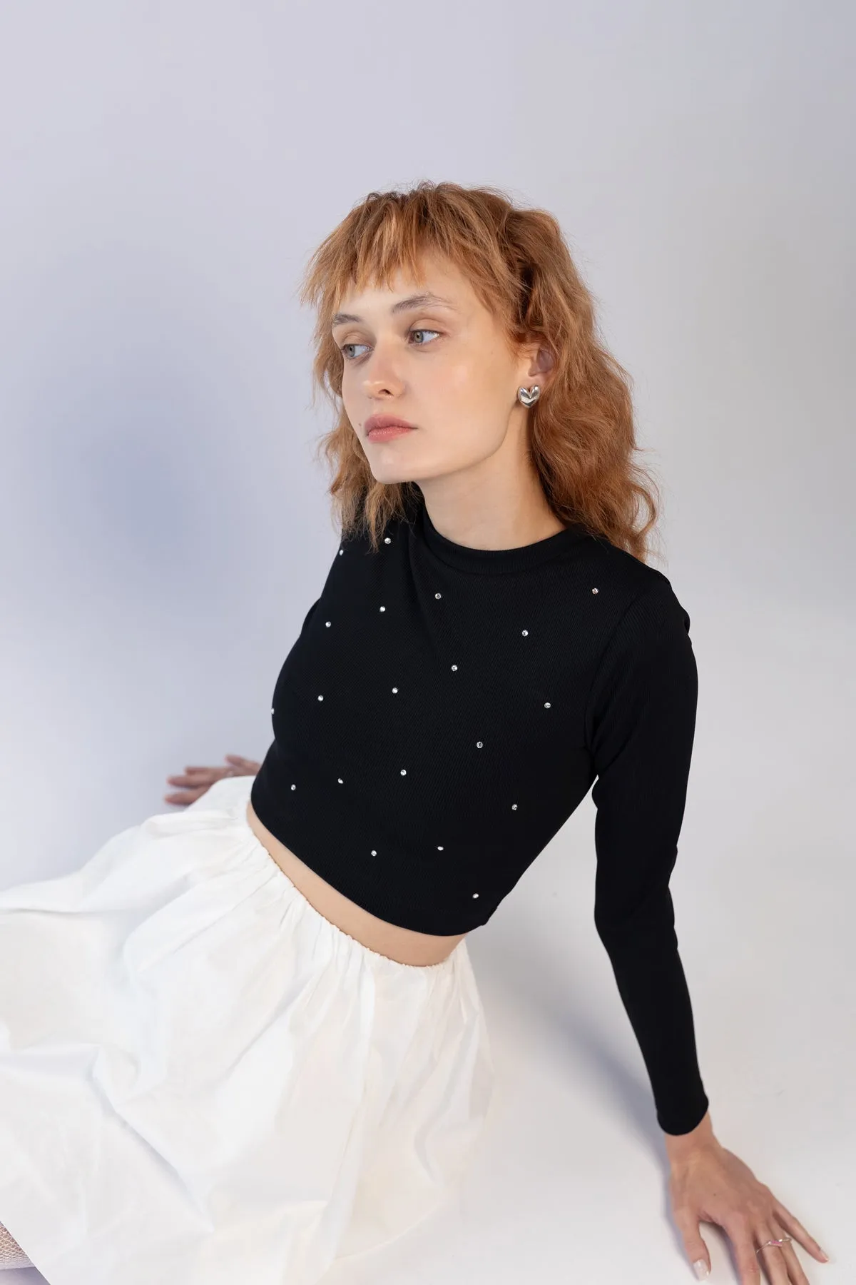 Crop Sun Top, Licorice sold by Naomi Murrell product image thumbnail 2