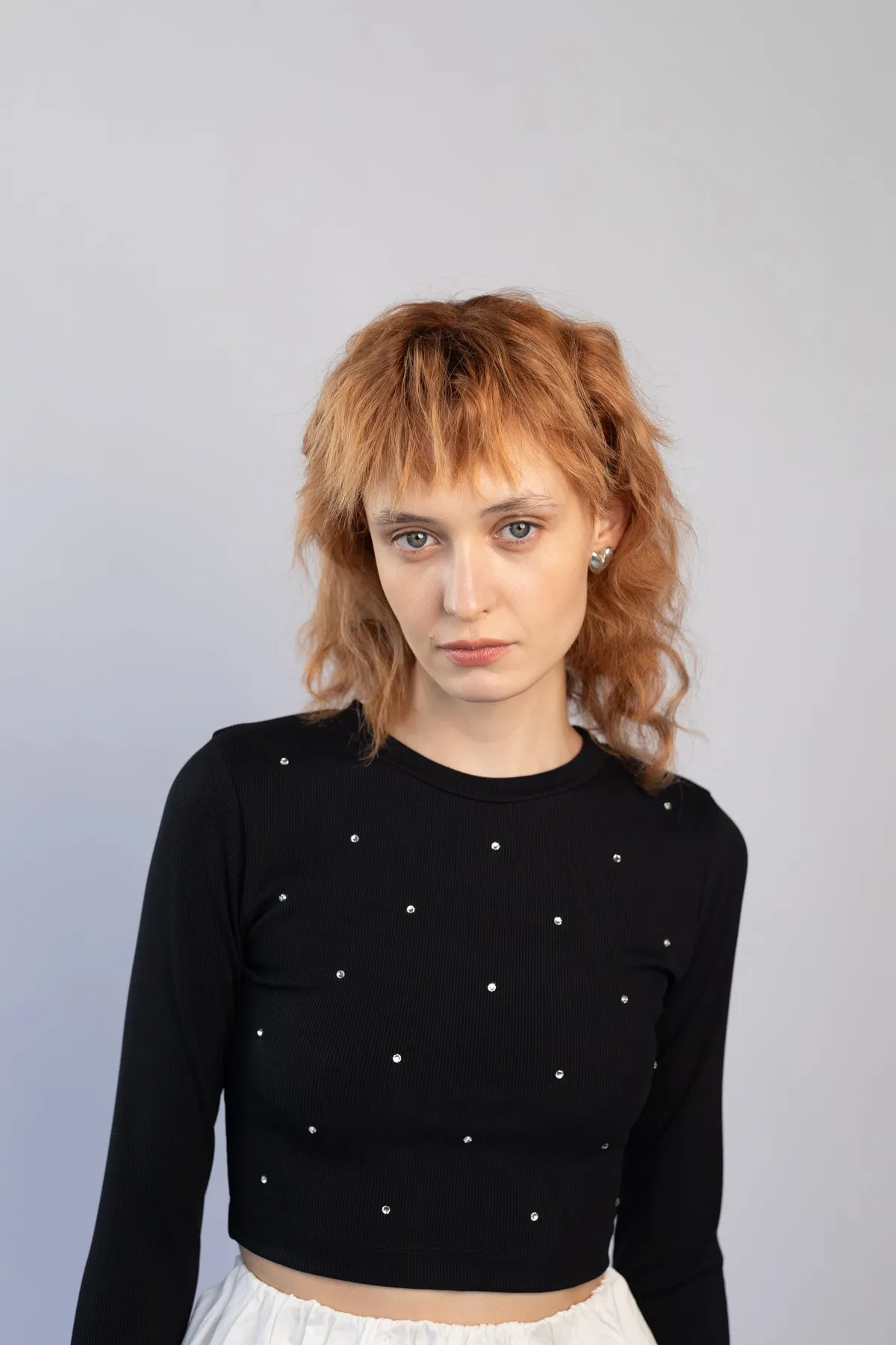 Crop Sun Top, Licorice sold by Naomi Murrell