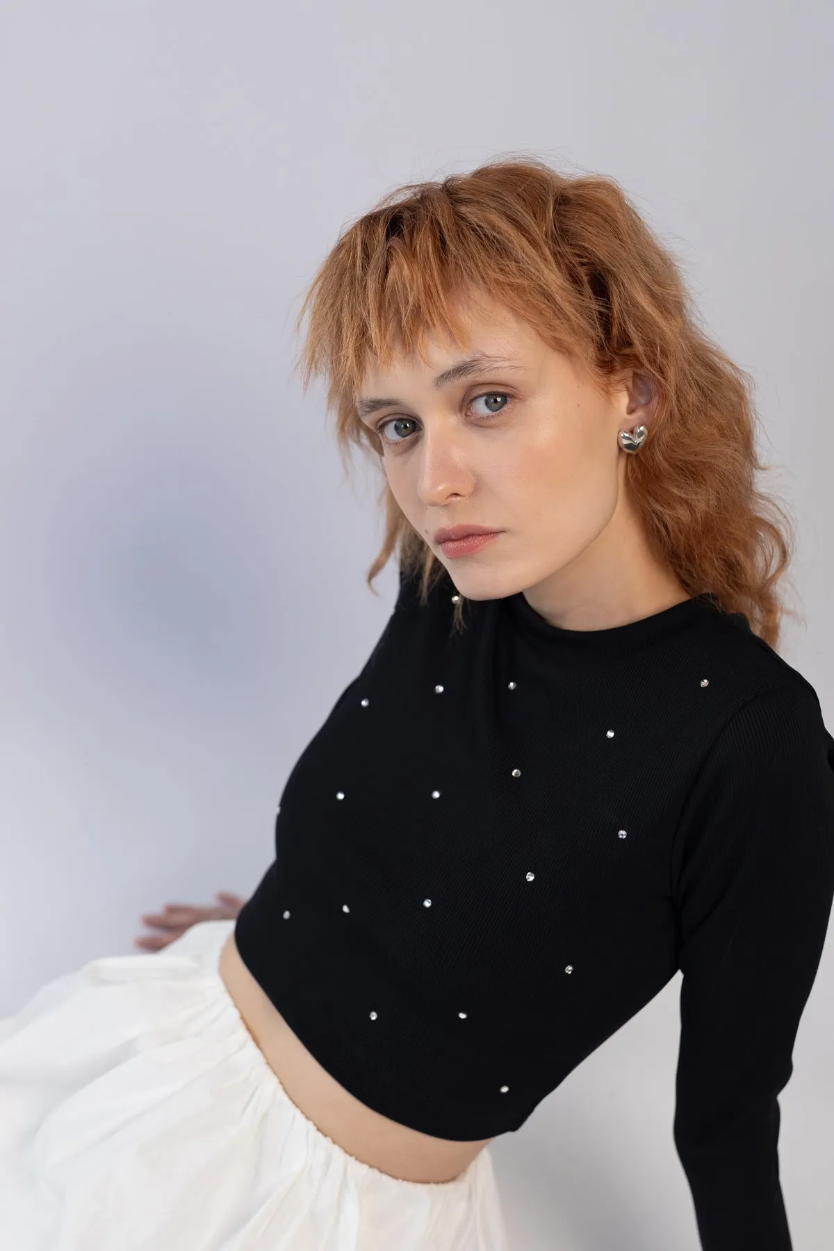 Crop Sun Top, Licorice sold by Naomi Murrell product image thumbnail 3