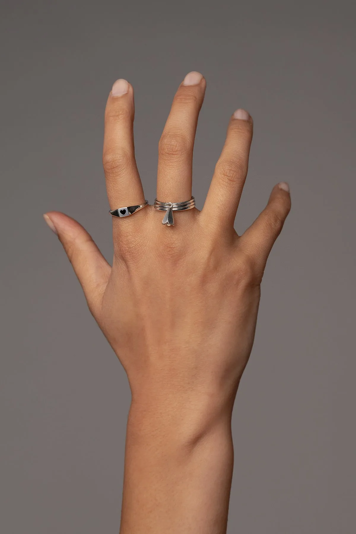 Heart Signet Ring, Sterling Silver sold by Naomi Murrell product image thumbnail 2