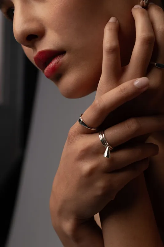 Heart Signet Ring, Sterling Silver sold by Naomi Murrell