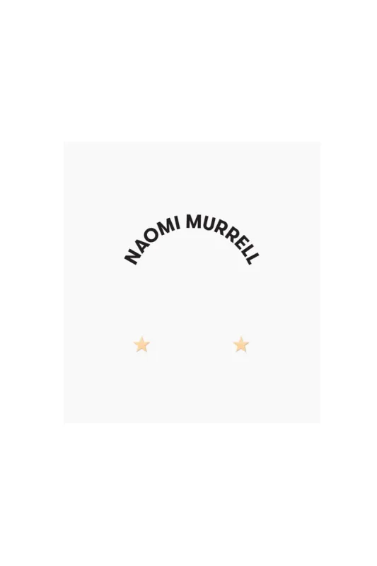 Midi Star Studs, Golden Brass sold by Naomi Murrell