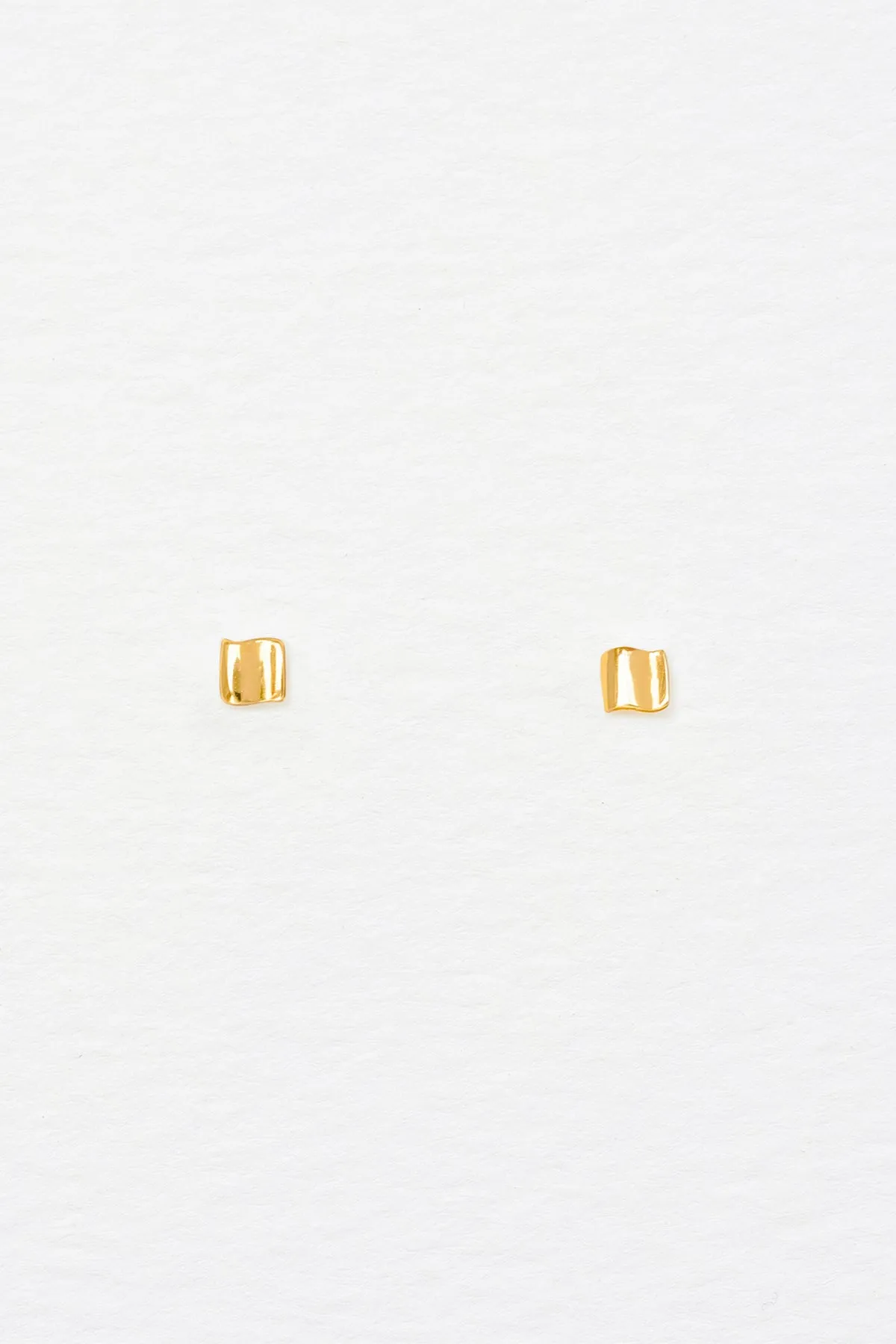 Wave Studs, Gold Vermeil sold by Naomi Murrell product image thumbnail 5