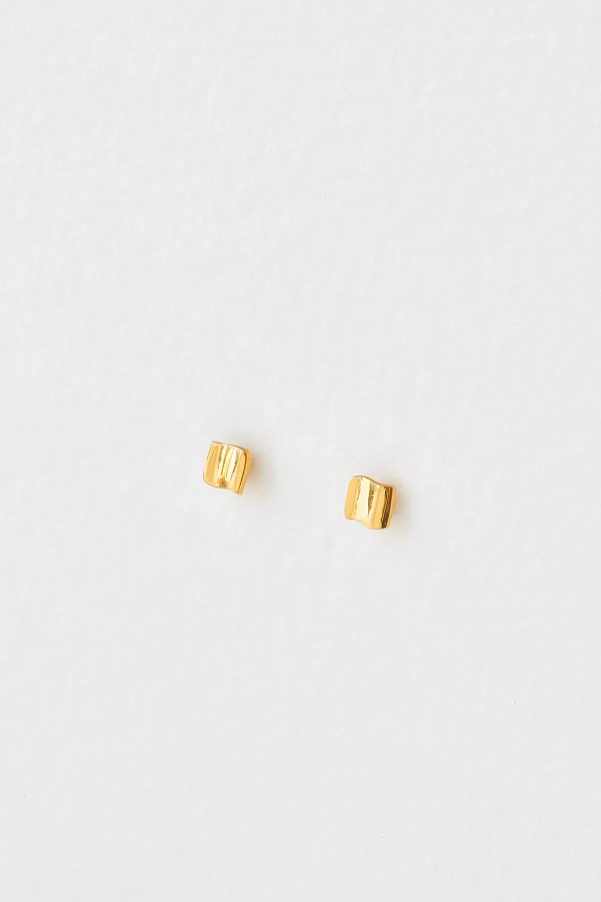 Wave Studs, Gold Vermeil sold by Naomi Murrell product image thumbnail 4