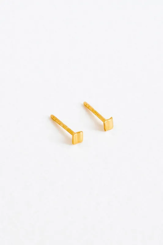 Wave Studs, Gold Vermeil sold by Naomi Murrell