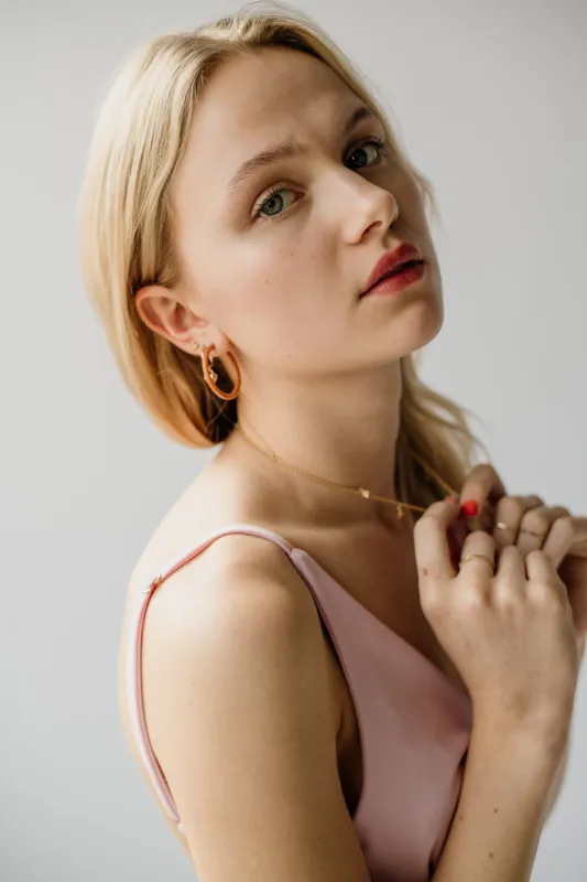 Boss Hoops, Toffee - LAST PAIR! sold by Naomi Murrell