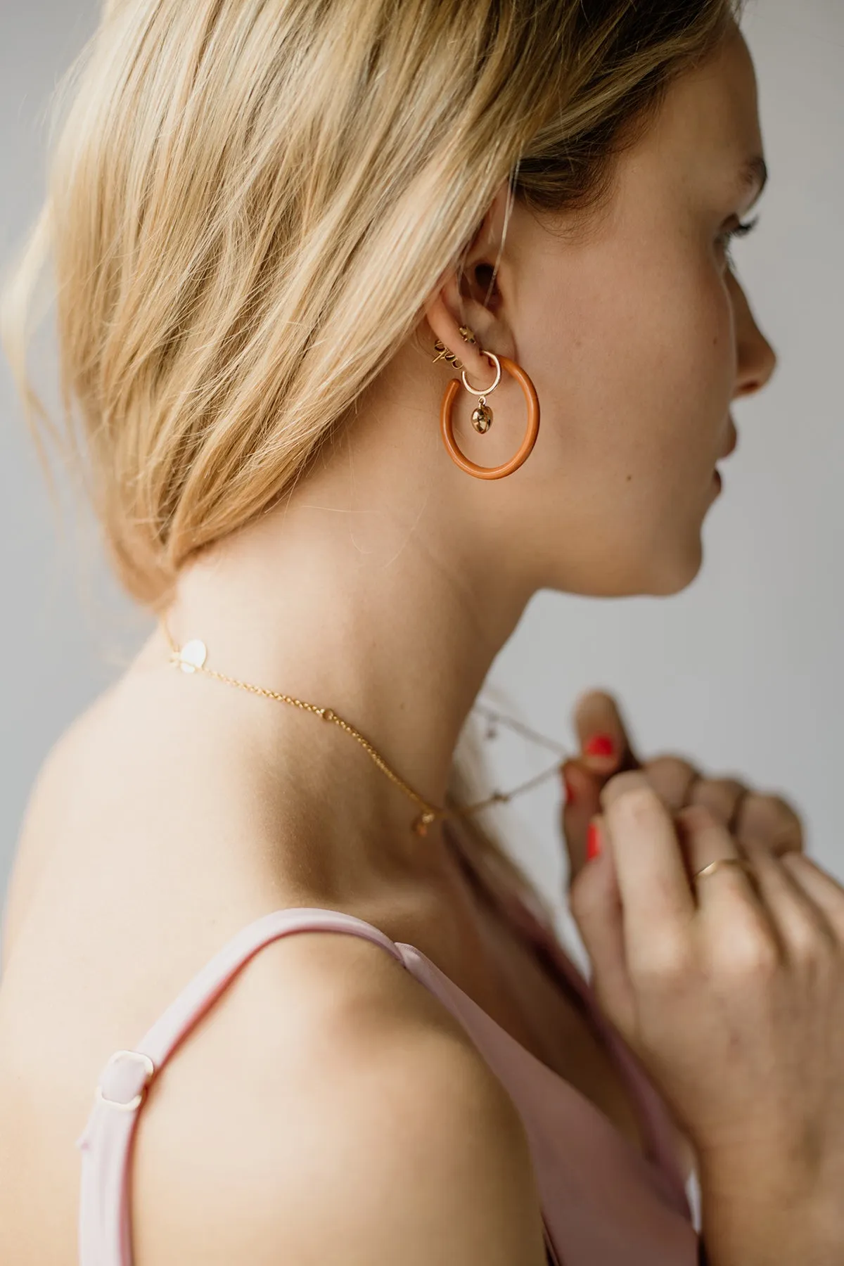 Boss Hoops, Toffee - LAST PAIR! sold by Naomi Murrell product image thumbnail 2