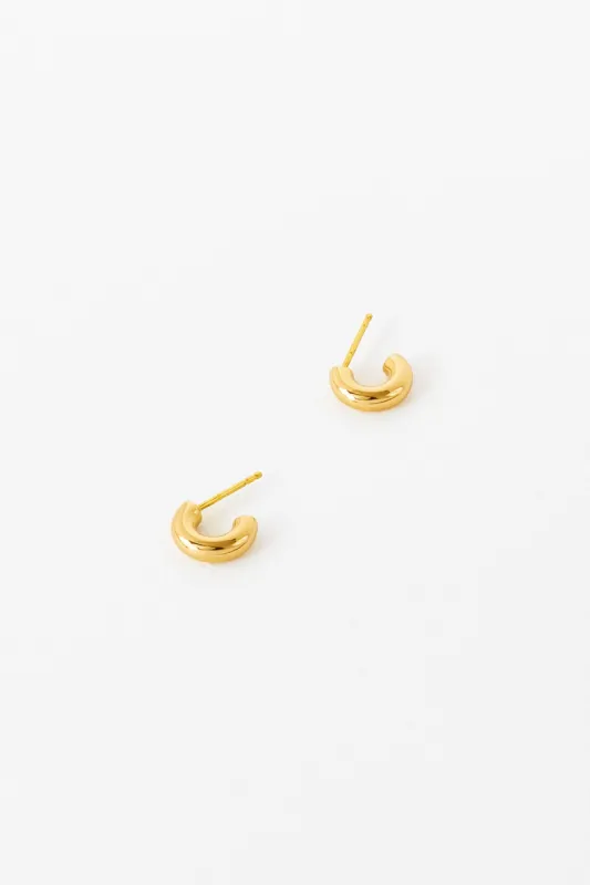 Hunk Hoops, Gold Vermeil sold by Naomi Murrell