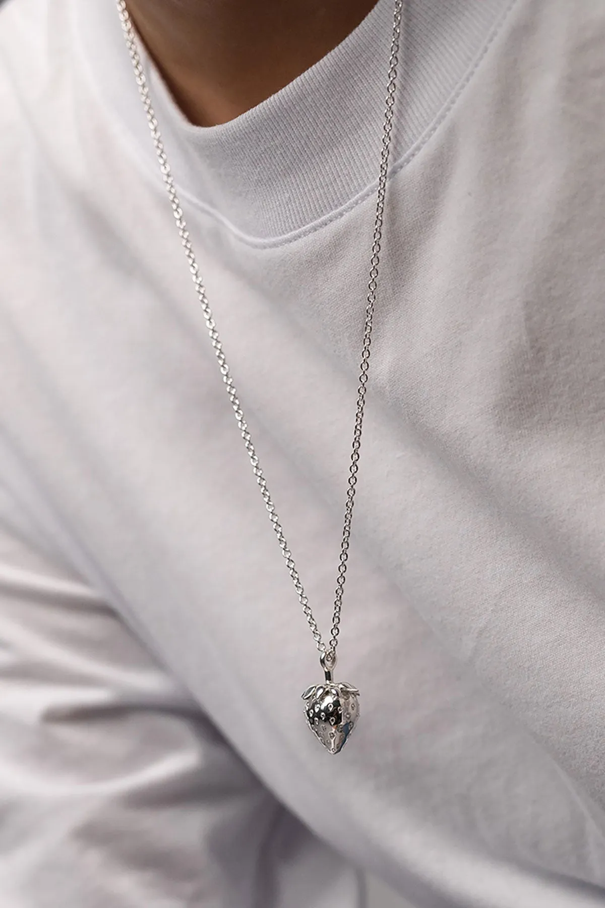 Strawberry Necklace, Sterling Silver <br>(LAST ONE) sold by Naomi Murrell product image thumbnail 3