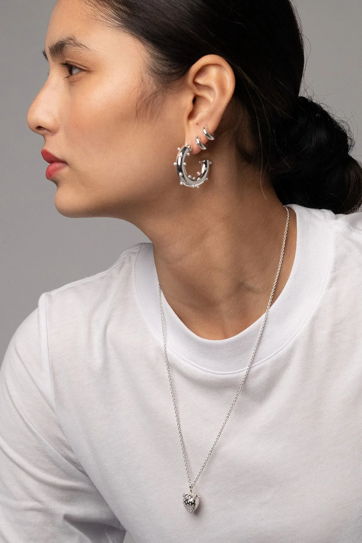 Strawberry Necklace, Sterling Silver <br>(LAST ONE) sold by Naomi Murrell product image thumbnail 4