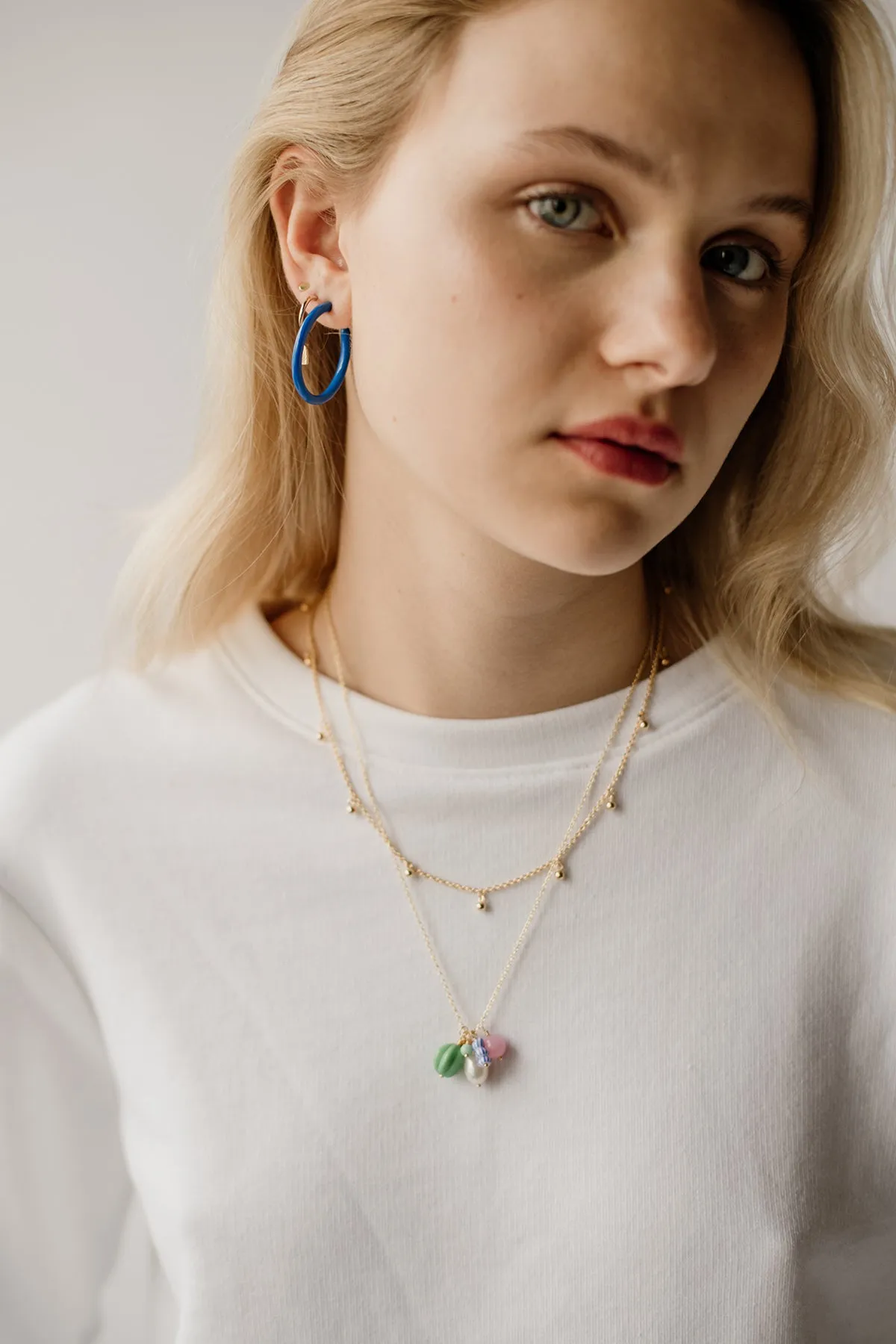 Boss Hoops, Matisse Blue sold by Naomi Murrell product image thumbnail 4