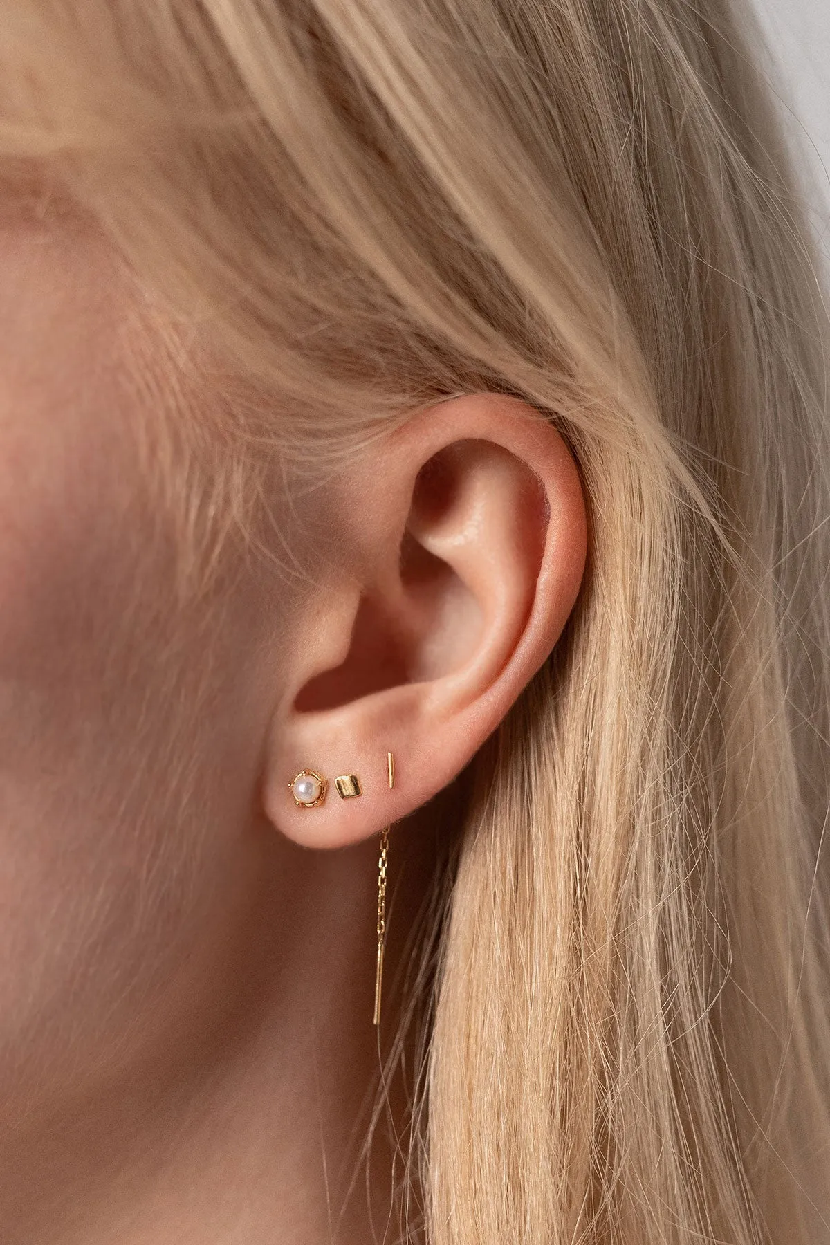 Tiny Bar Threads, Gold Plate <br>(Special Order) sold by Naomi Murrell product image thumbnail 2