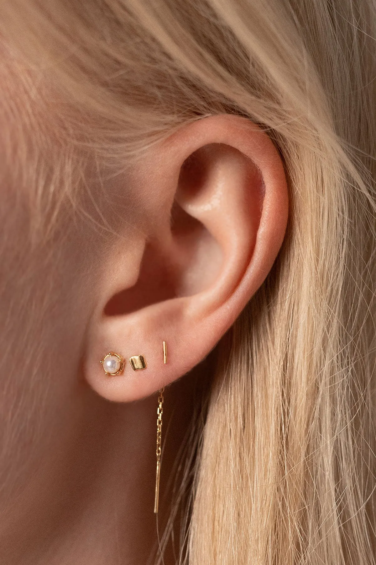 Tiny Bar Threads, Gold Plate <br>(Special Order) sold by Naomi Murrell product image thumbnail 3