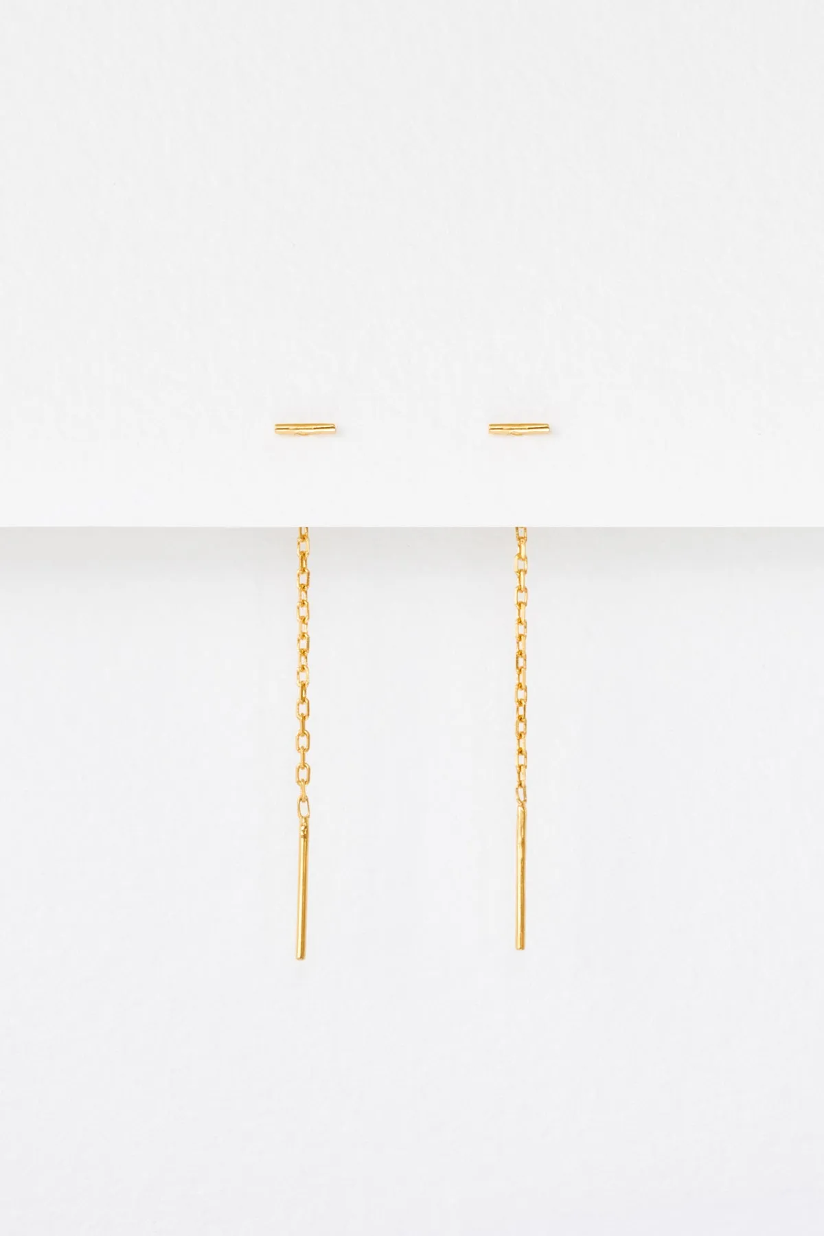 Tiny Bar Threads, Gold Plate <br>(Special Order) sold by Naomi Murrell product image thumbnail 4