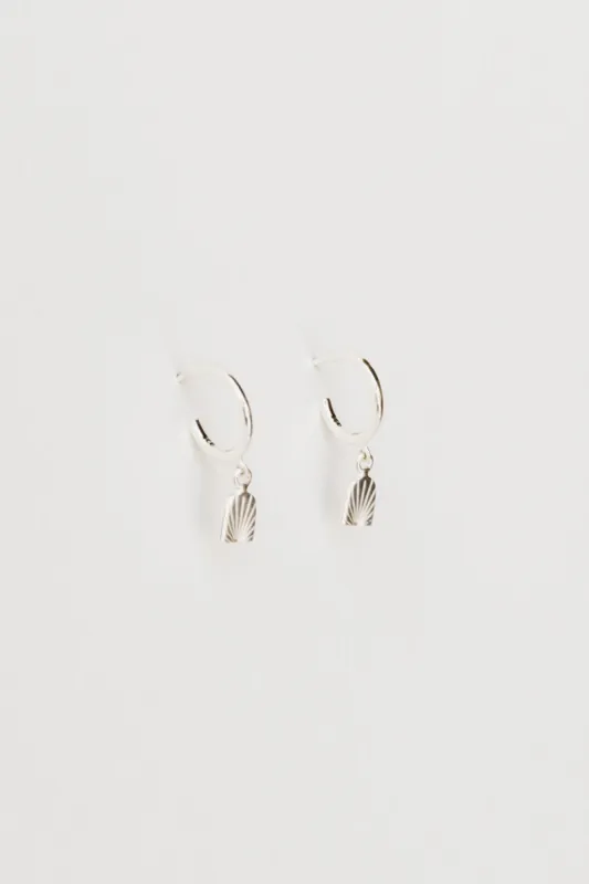 Sunrise Charm Hoops, Sterling Silver sold by Naomi Murrell