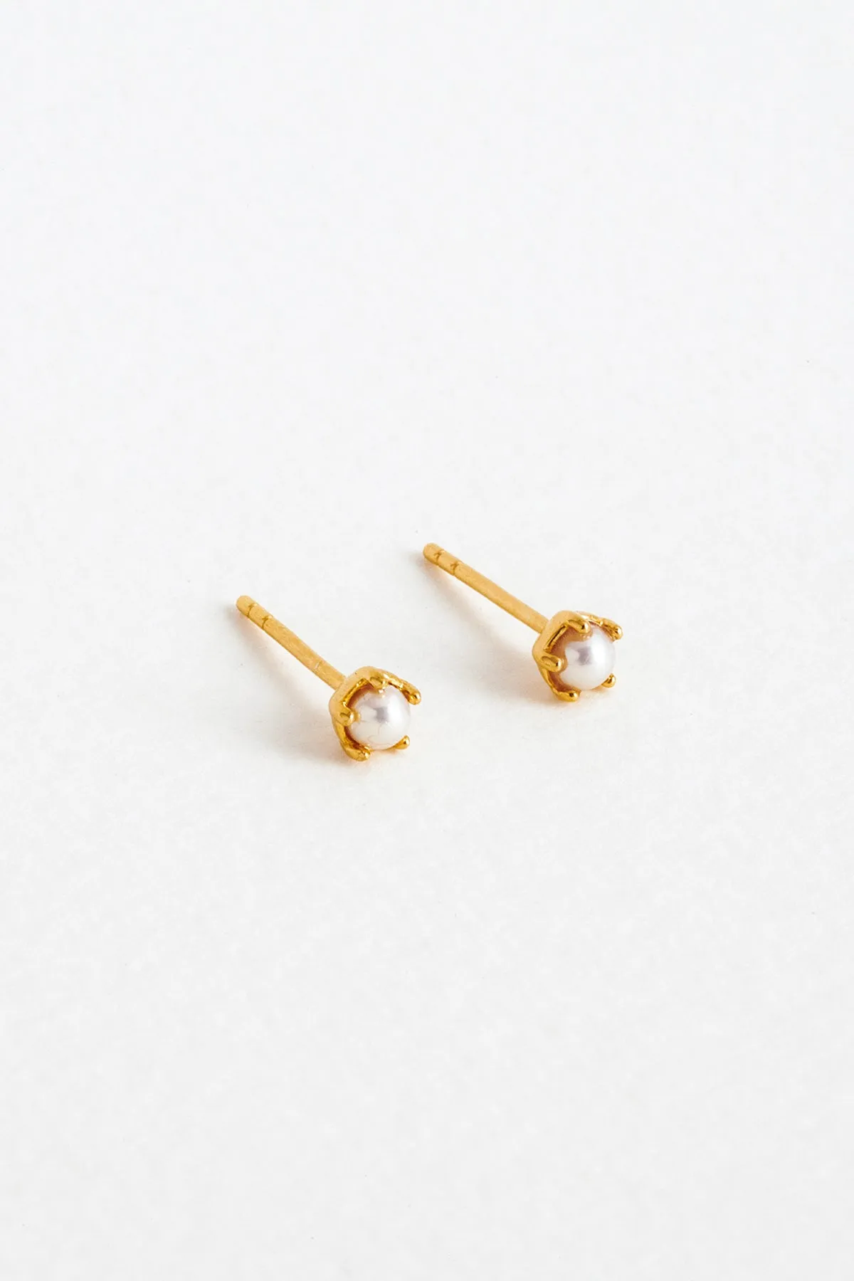 Pearl Studs, Gold Vermeil sold by Naomi Murrell