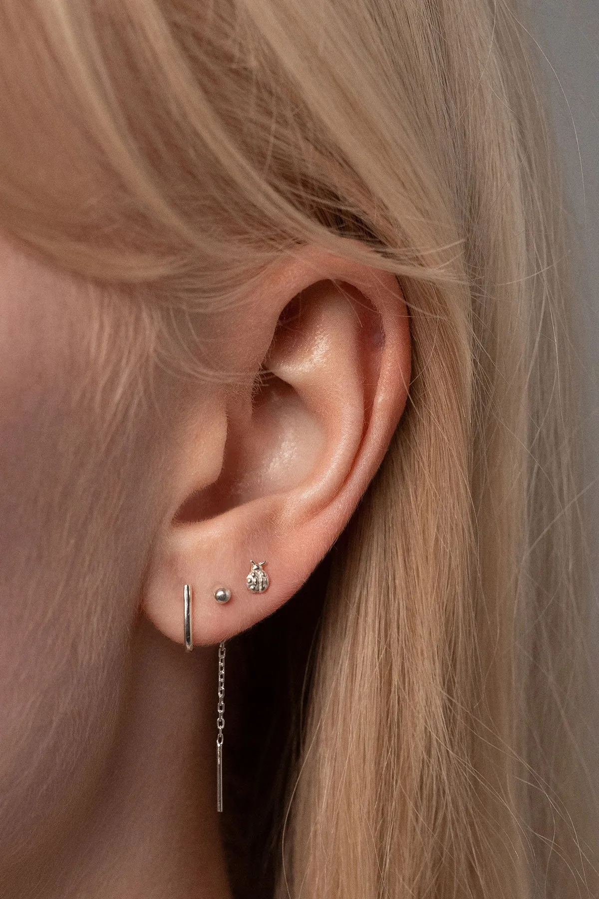 Ladybird Studs, Sterling Silver sold by Naomi Murrell product image thumbnail 2