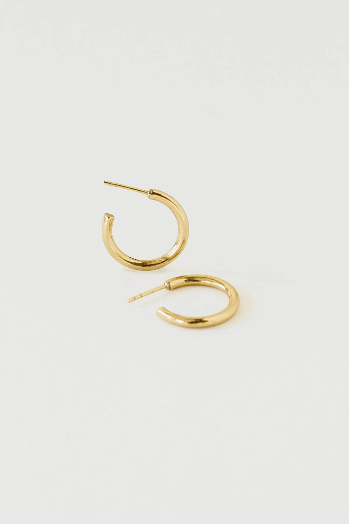 Midi Hoops, Golden Brass sold by Naomi Murrell product image thumbnail 2