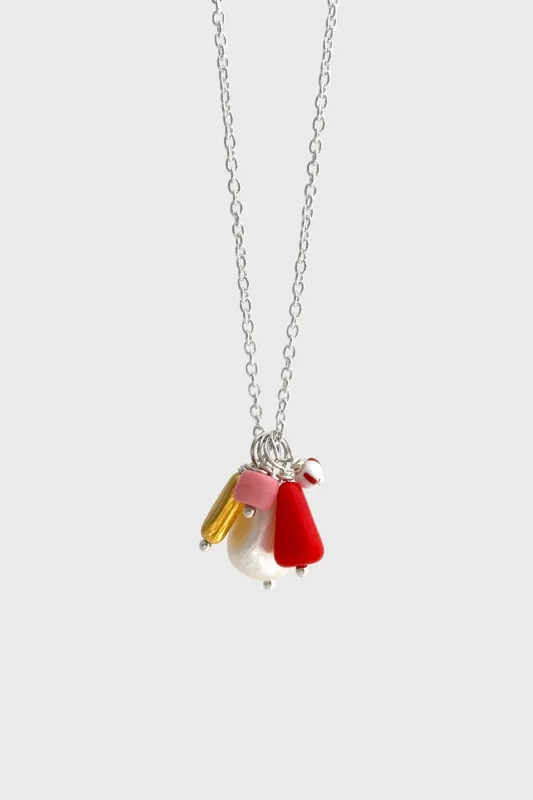 Bonbon Necklace, Strawberry<br>Sterling Silver sold by Naomi Murrell