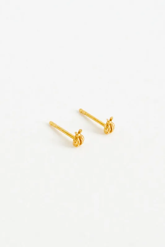 Ladybird Studs, Gold Vermeil sold by Naomi Murrell
