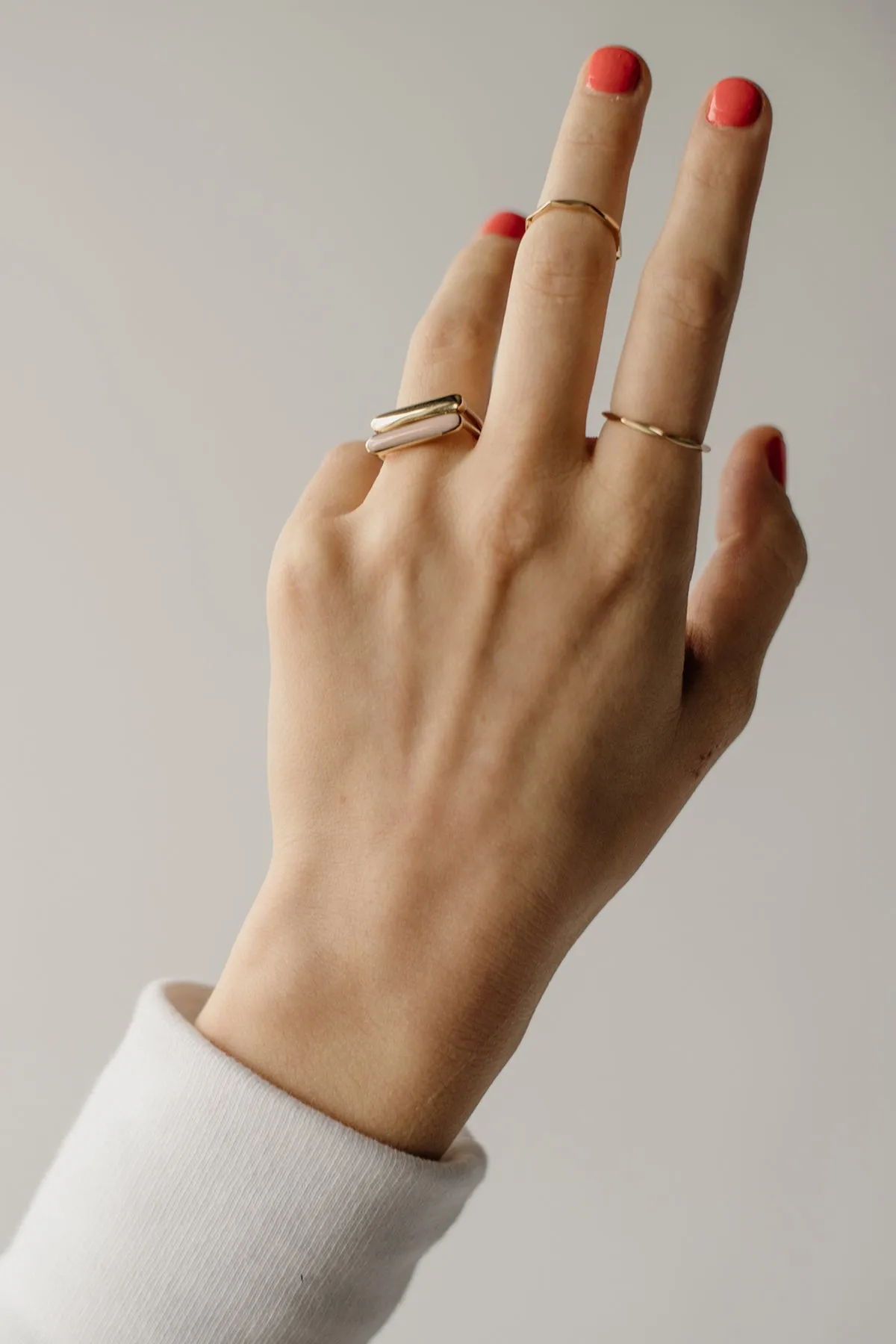 Stacker Ring, Solid Metal, Golden Brass sold by Naomi Murrell product image thumbnail 3