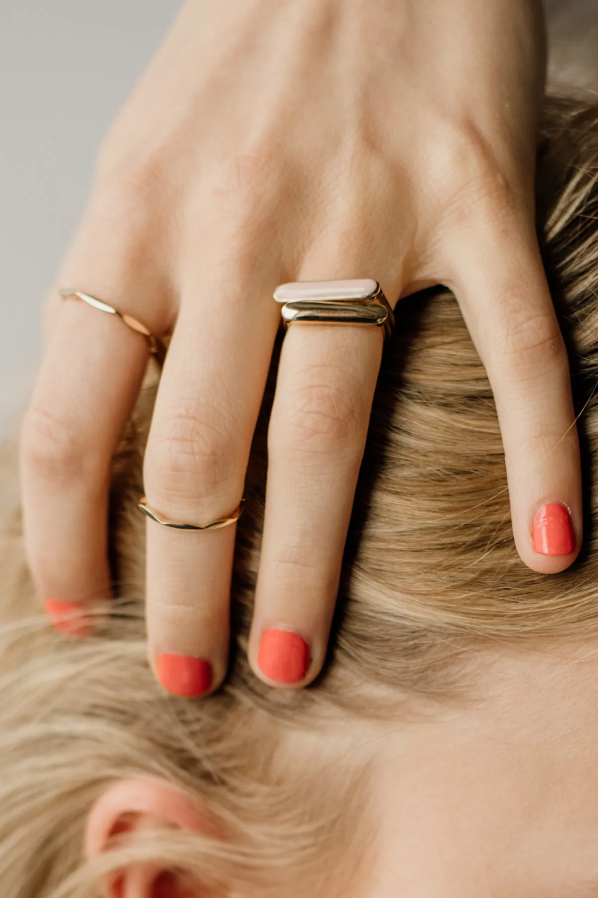 Stacker Ring, Solid Metal, Golden Brass sold by Naomi Murrell product image thumbnail 4