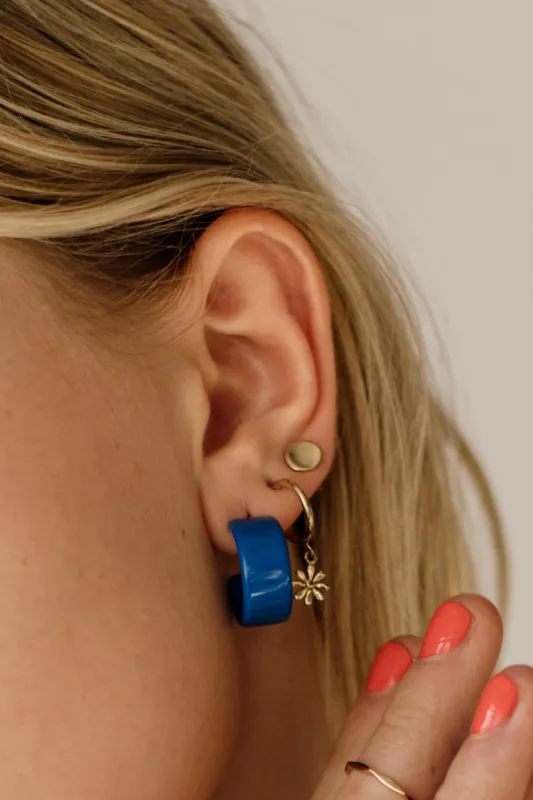 Full Moon Studs, Golden Brass sold by Naomi Murrell