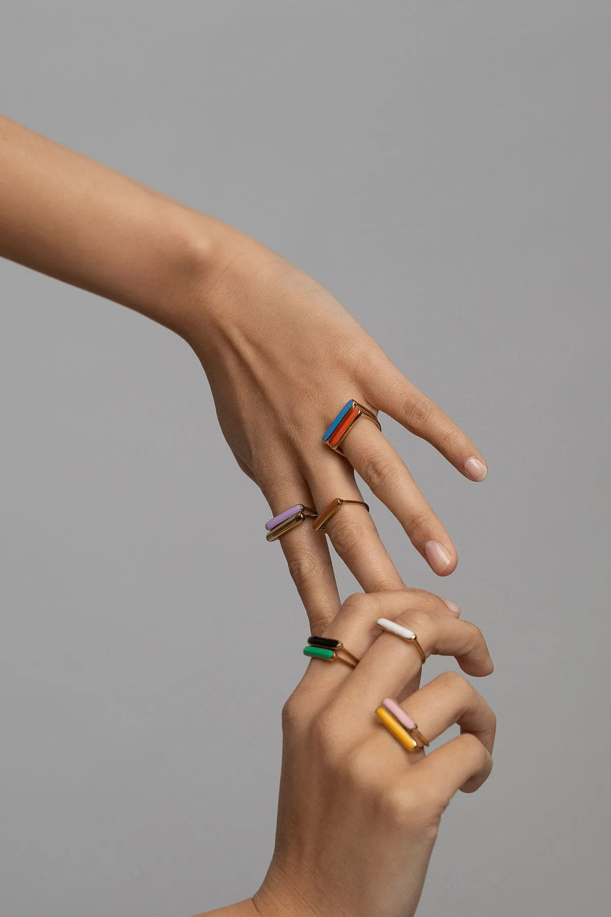 Stacker Ring, Lavender, Golden Brass sold by Naomi Murrell product image thumbnail 2