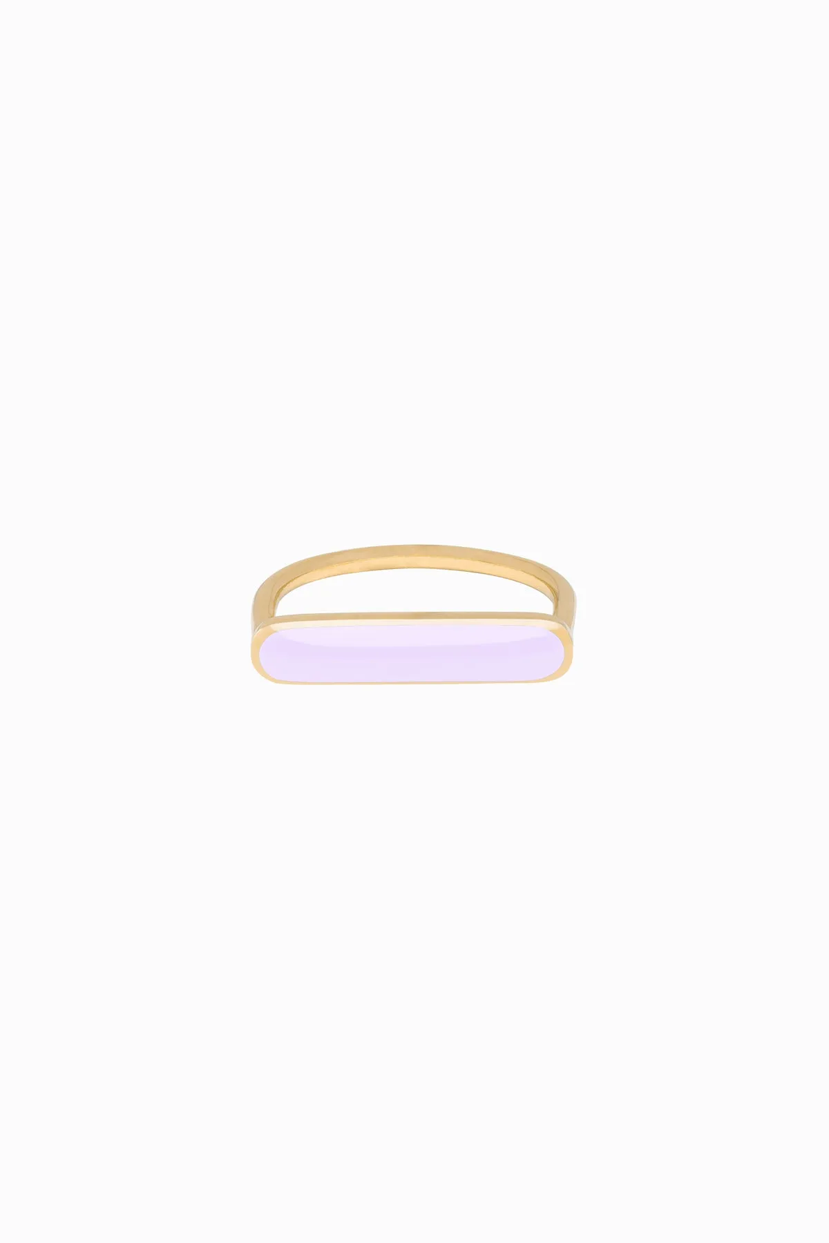 Stacker Ring, Lavender, Golden Brass sold by Naomi Murrell