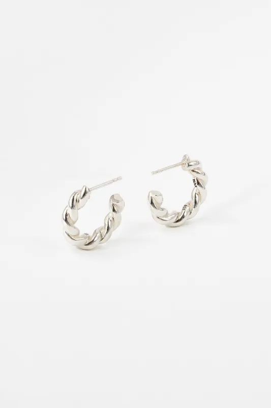 Twist Hoops, Sterling Silver <br>(SPECIAL ORDER) sold by Naomi Murrell
