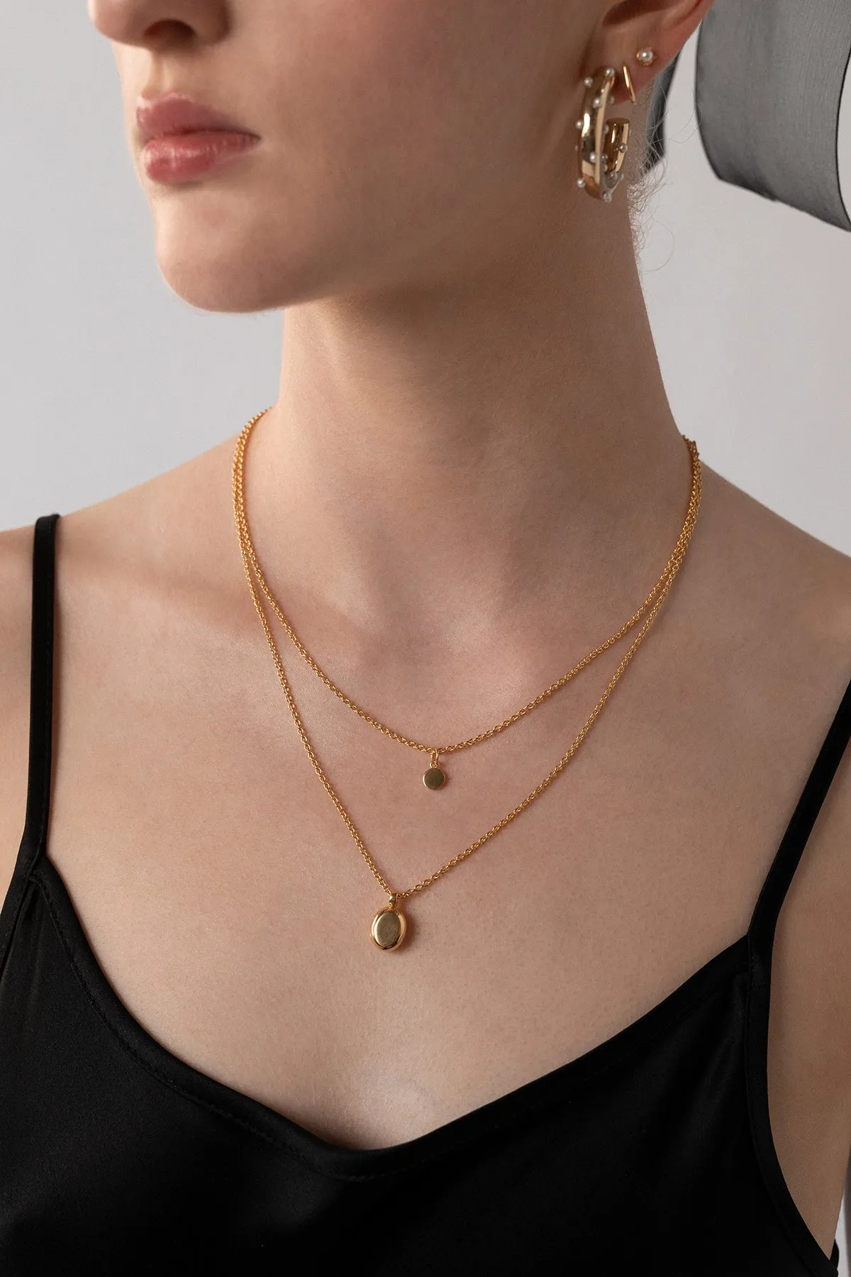 Neptune Hoops, Gold Vermeil sold by Naomi Murrell product image thumbnail 3