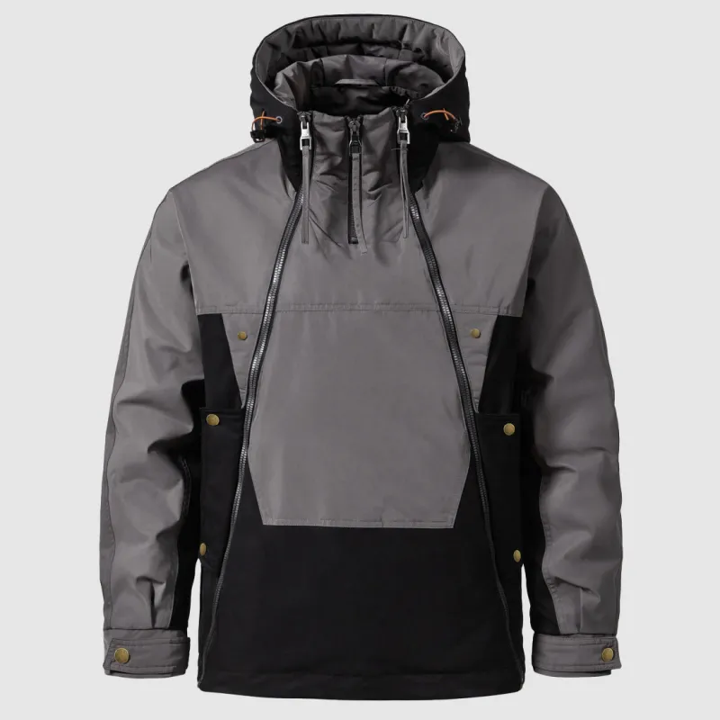 Men's Waterproof Anorak - Hooded with Quarter-Zip sold by Elvoria London