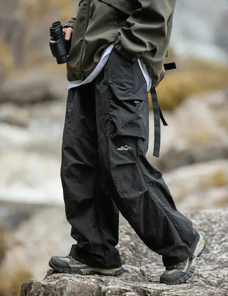 Men's Cargo Trousers - Elasticated Waist and Flap Side Pockets sold by Elvoria London product image thumbnail 4
