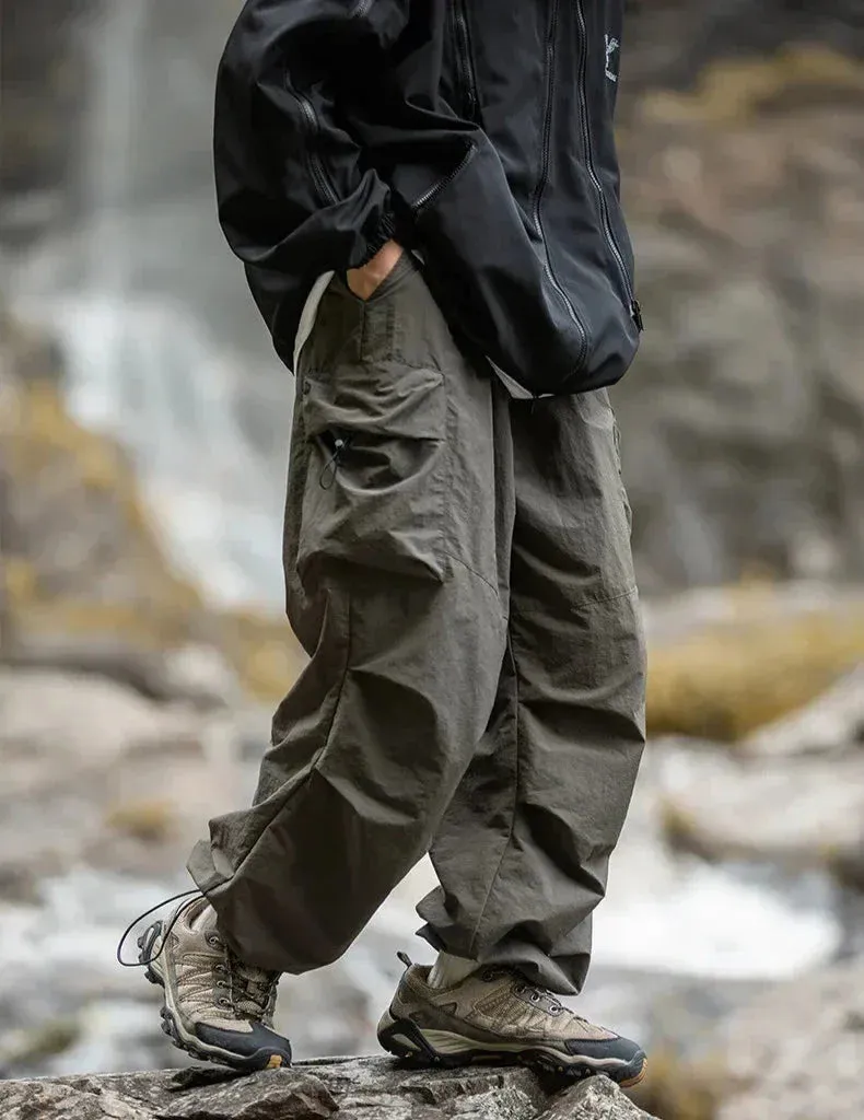 Men's Cargo Trousers - Elasticated Waist and Flap Side Pockets sold by Elvoria London product image thumbnail 5