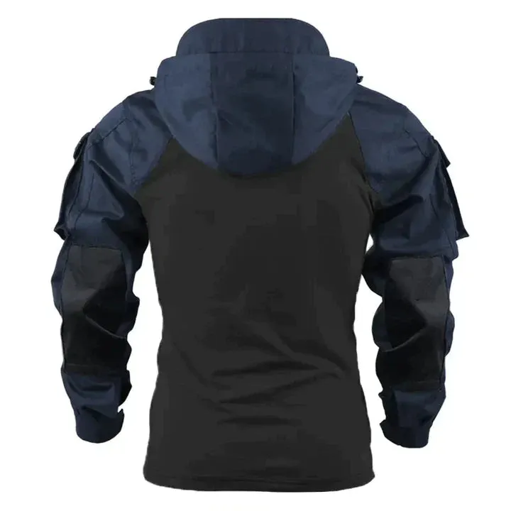 Men's Tactical Hoodie - With Hood and Hook-and-Loop Arm Panels sold by Elvoria London product image thumbnail 2