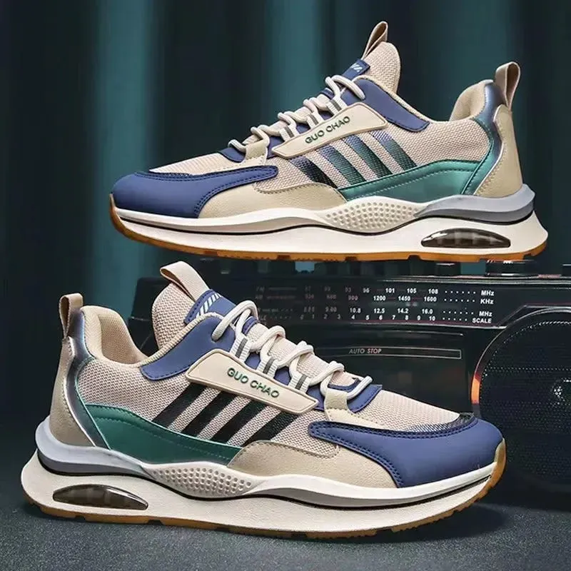 Men's Sports Trainers - Lace-Up with Air Cushion Sole sold by Elvoria London