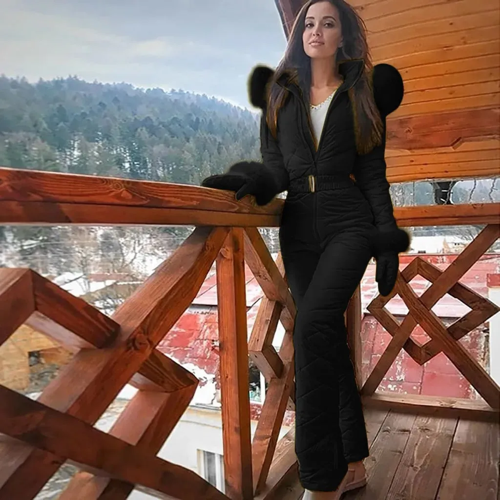 Women's Ski Suit - Hooded with Belted Waist sold by Elvoria London product image thumbnail 2