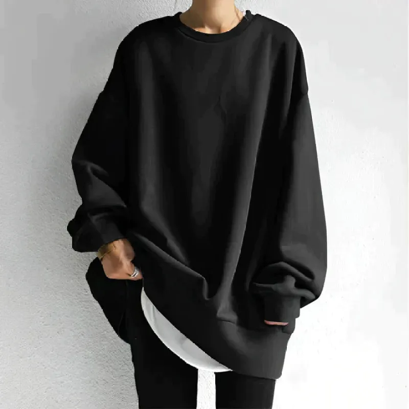 Women's Sweatshirt - Oversized Fit with Crew Neck sold by Elvoria London