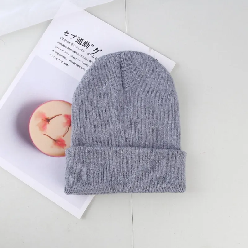 Unisex Knit Beanie - Folded Cuff sold by Elvoria London