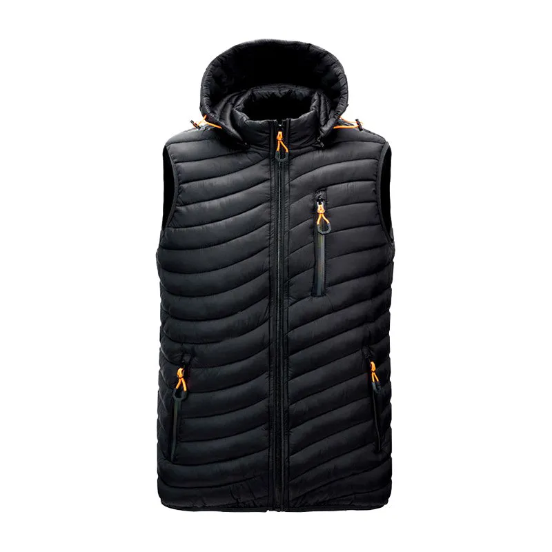 Men's Gilet - Hooded with Zip Pockets sold by Elvoria London